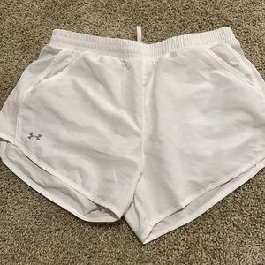 NEVER WORN white athletic shorts